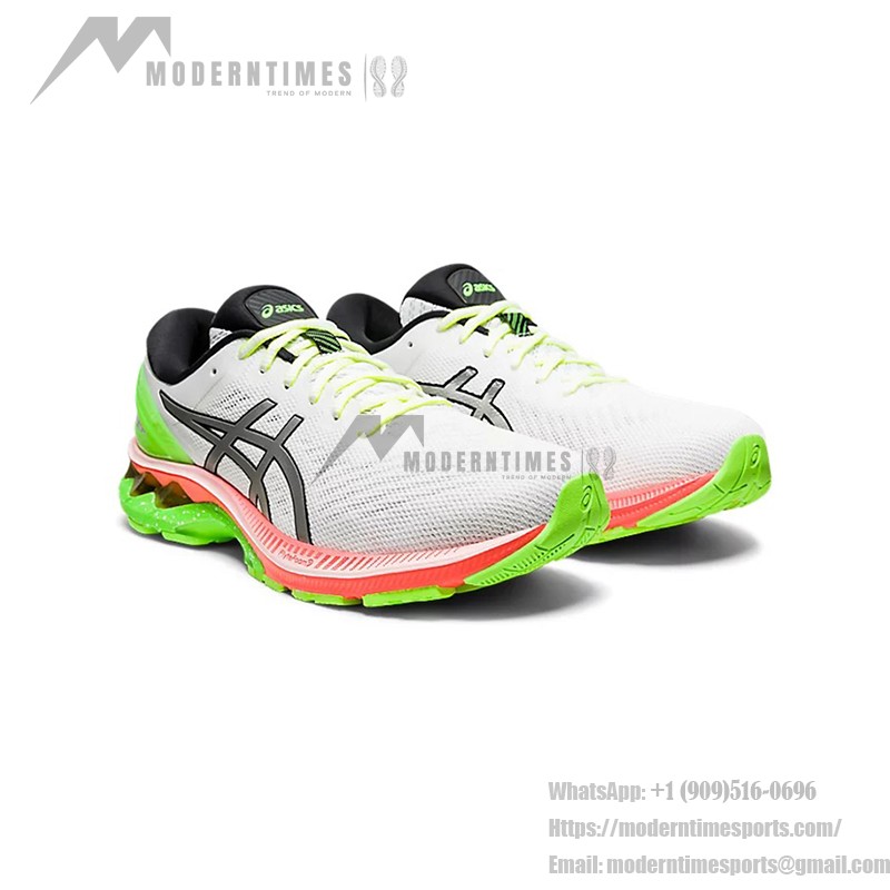 ASICS Gel-Kayano 27 Lite-Show Running Shoes High Performance White Colorful Sole ASICS Gel-Kayano 27 Lite-Show 1011A885-100 Running Shoes White Colorful Sole