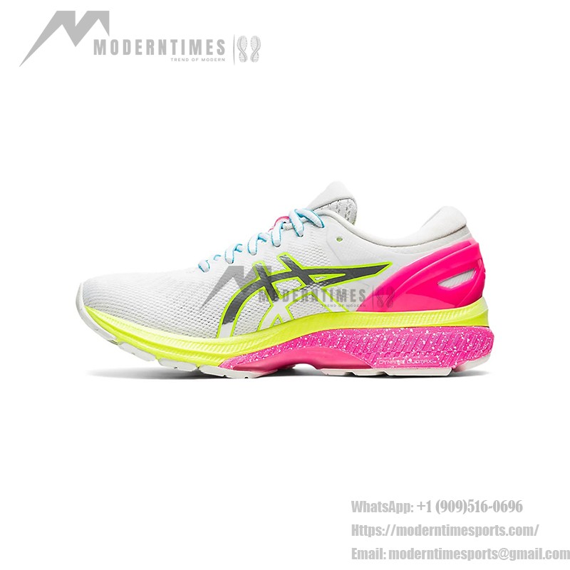 ASICS Gel-Kayano 27 Lite-Show High-Performance Running Shoes ASICS Gel-Kayano 27 Lite-Show 1012A761-100 Running Shoes White Colorful Sole Design