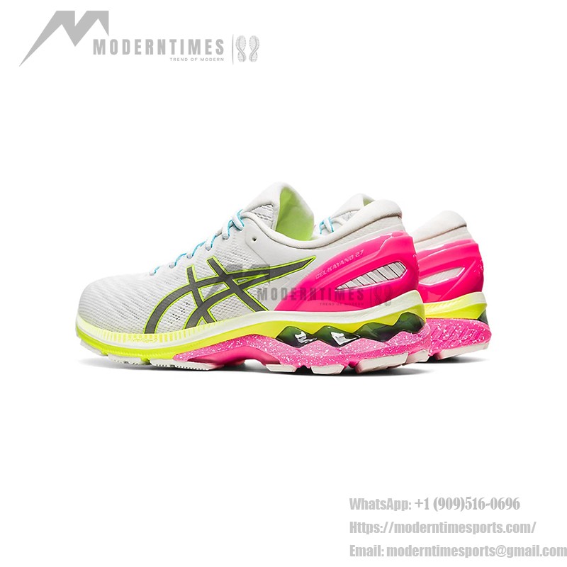 ASICS Gel-Kayano 27 Lite-Show High-Performance Running Shoes ASICS Gel-Kayano 27 Lite-Show 1012A761-100 Running Shoes White Colorful Sole Design