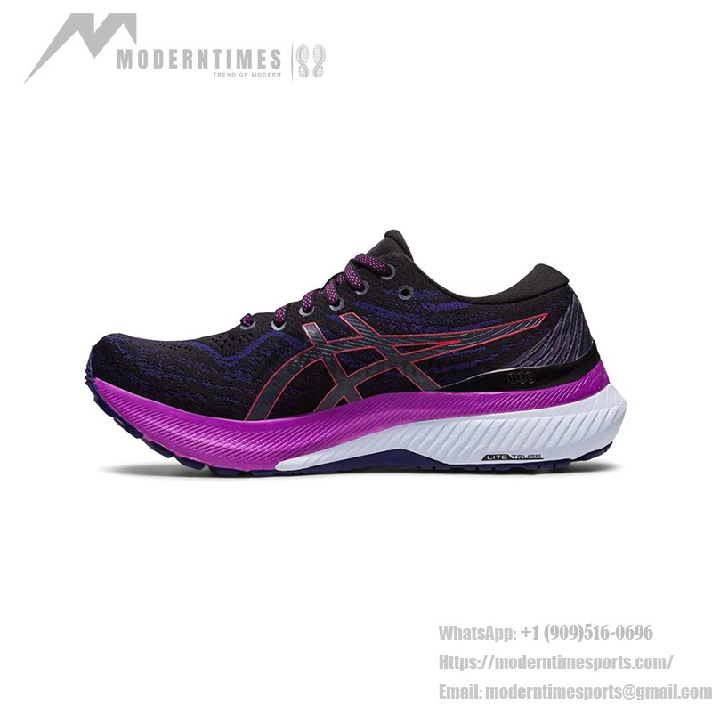 ASICS Gel-Kayano 29 ハイパフォーマンス ランニングシューズ ASICS Gel-Kayano 29 1012B272-003 ランニングシューズ ブラック レッド パープルデザイン
