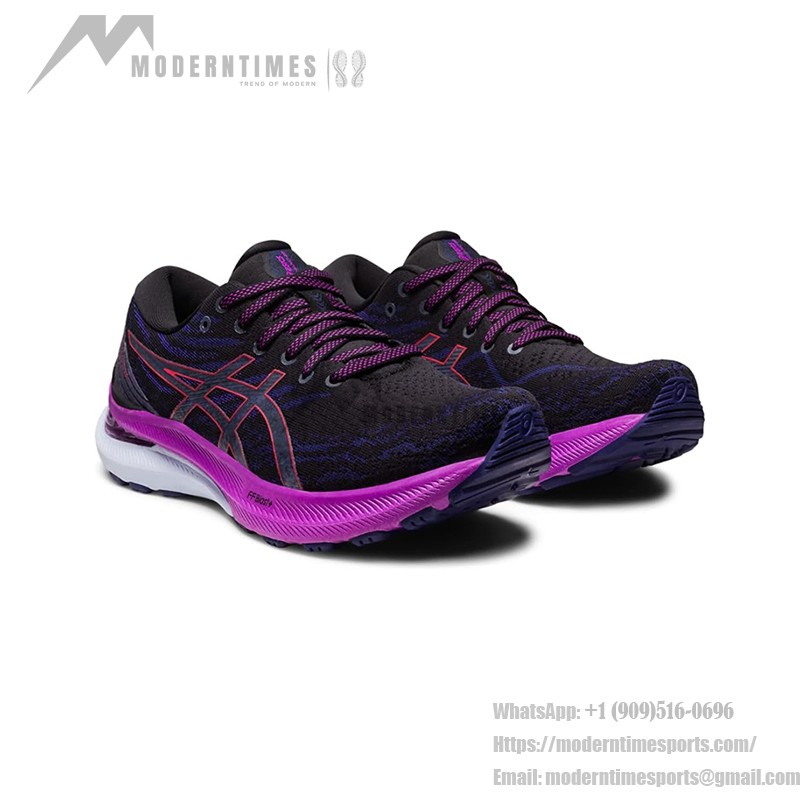 ASICS Gel-Kayano 29 ハイパフォーマンス ランニングシューズ ASICS Gel-Kayano 29 1012B272-003 ランニングシューズ ブラック レッド パープルデザイン
