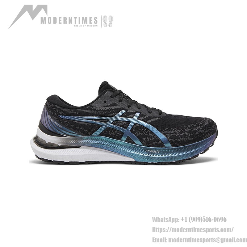 ASICS Gel-Kayano 29 Platinum Stability Running Shoes Black Blue ASICS Gel-Kayano 1011B472-001 29 Platinum Running Shoes Black Blue Design