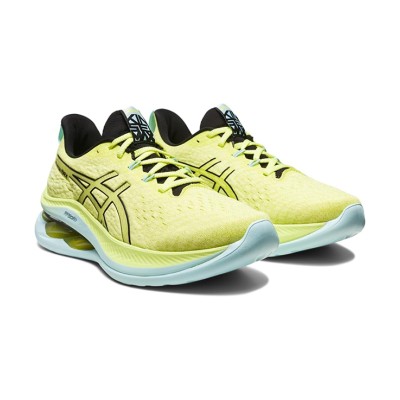ASICS Gel-Kinsei Max 196074947-102 Men's Running Shoes - High Performance Lightweight Cushioning Design in Neon Yellow and Mint Green