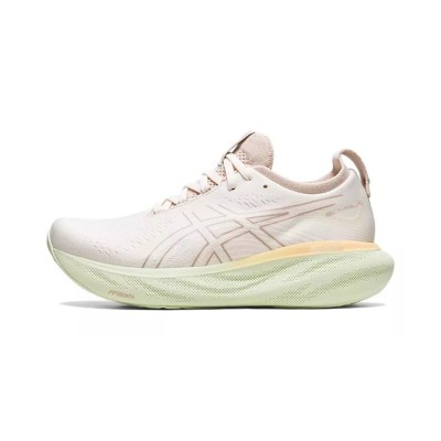 ASICS Gel-Nimbus 25 1012B356-100 レディースランニングシューズ - 高性能軽量クッション性クリームファーンデザイン