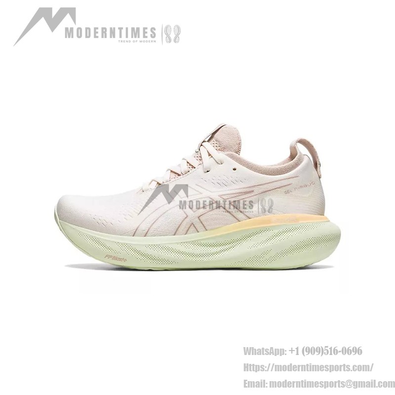 ASICS Gel-Nimbus 25 1012B356-100 レディースランニングシューズ ASICS Gel-Nimbus 25 1012B356-100 クリームファーンのレディースランニングシューズ