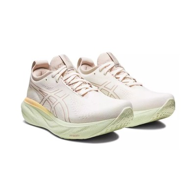 ASICS Gel-Nimbus 25 1012B356-100 レディースランニングシューズ - 高性能軽量クッション性クリームファーンデザイン