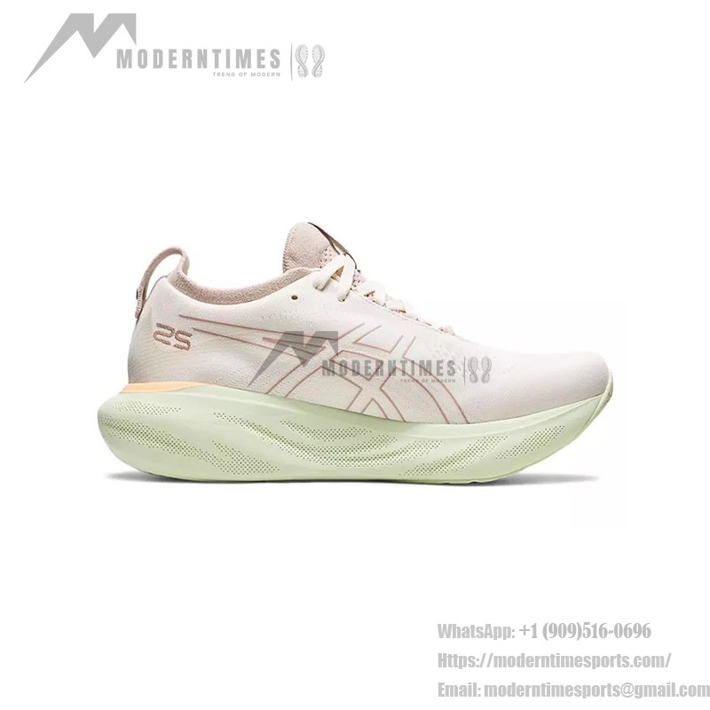 ASICS Gel-Nimbus 25 1012B356-100 レディースランニングシューズ ASICS Gel-Nimbus 25 1012B356-100 クリームファーンのレディースランニングシューズ