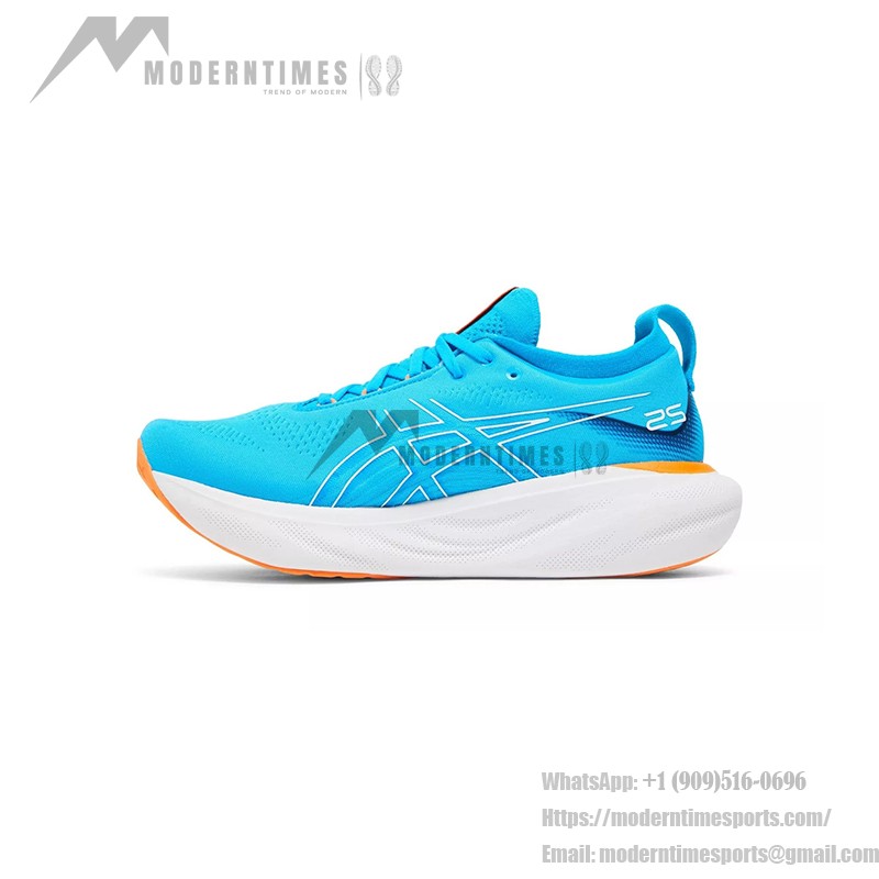 ASICS Gel-Nimbus 25 1011B547-400 Men's Running Shoes ASICS Gel-Nimbus 25 1011B547-400 Men's Running Shoes in Island Blue and Orange