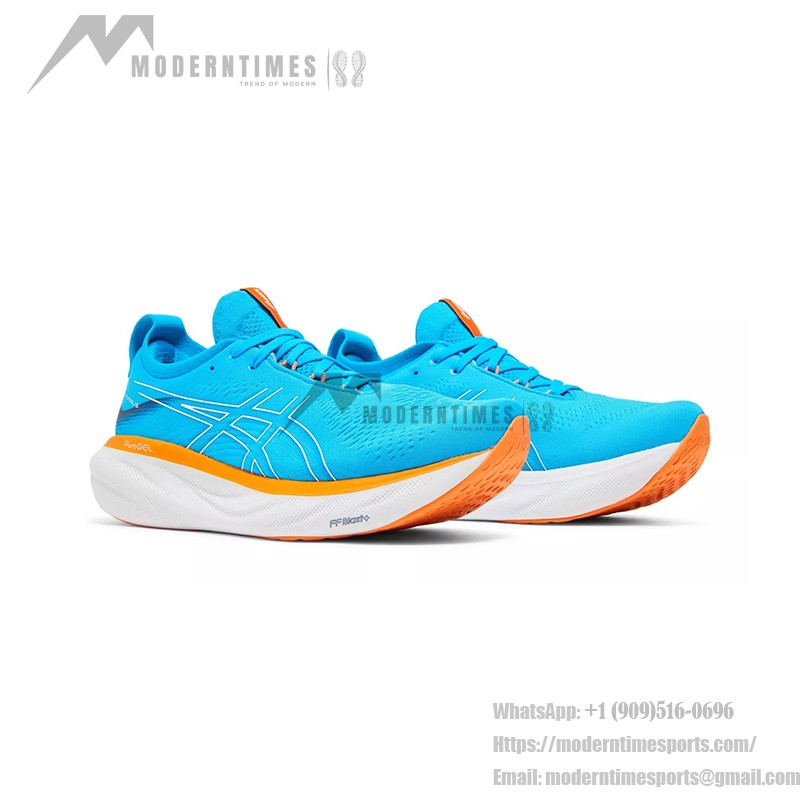 ASICS Gel-Nimbus 25 1011B547-400 Men's Running Shoes ASICS Gel-Nimbus 25 1011B547-400 Men's Running Shoes in Island Blue and Orange