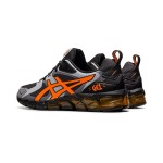 ASICS Gel-Quantum 180 6 ランニングシューズ - グレー ブラック オレンジ デザイン ASICS Gel-Quantum 180 6 1201A063-029 ハイパフォーマンス ランニングシューズ グレー ブラック オレンジ デザイン