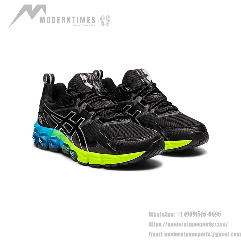 ASICS Gel-Quantum 180 Black Aizuri Blue 1204A002-008 ランニングシューズ ASICS Gel-Quantum 180 Black Aizuri Blue スタイリッシュなランニングシューズ