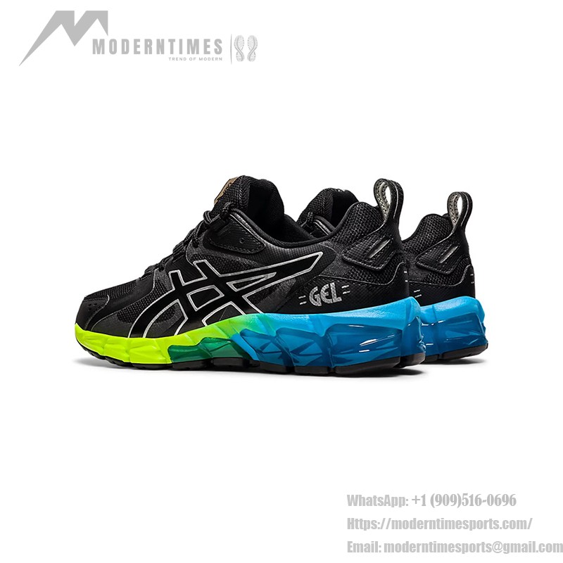 ASICS Gel-Quantum 180 Black Aizuri Blue 1204A002-008 ランニングシューズ ASICS Gel-Quantum 180 Black Aizuri Blue スタイリッシュなランニングシューズ