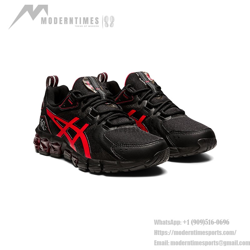 ASICS Gel-Quantum 180 メンズスニーカー 衝撃吸収 ブラックレッド ASICS Gel-Quantum 180 1204A002-003 メンズスニーカー ブラックレッドデザイン