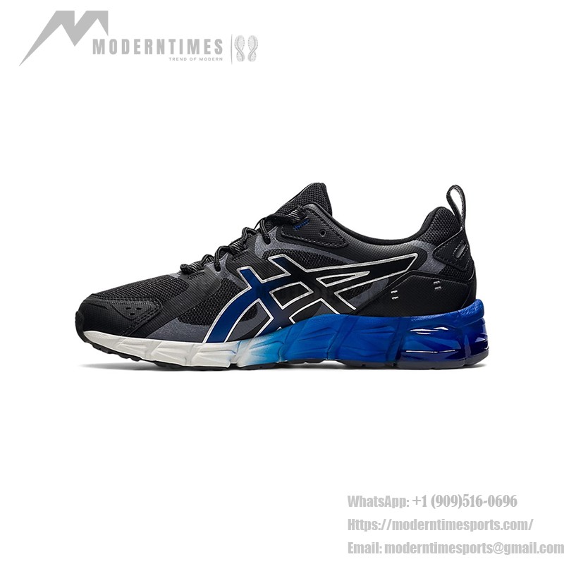 ASICS Gel-Quantum 180 メンズスニーカー 衝撃吸収 ブラック グレー ブルー ASICS Gel-Quantum 180 1201A259-001 メンズスニーカー ブラック グレー ブルーグラデーションデザイン