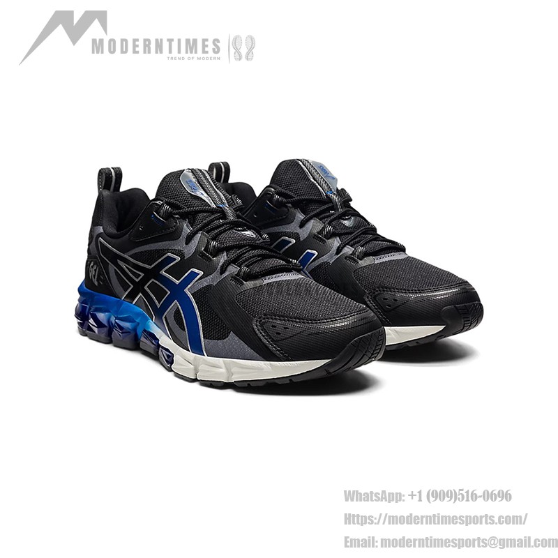 ASICS Gel-Quantum 180 メンズスニーカー 衝撃吸収 ブラック グレー ブルー ASICS Gel-Quantum 180 1201A259-001 メンズスニーカー ブラック グレー ブルーグラデーションデザイン