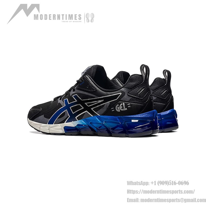 ASICS Gel-Quantum 180 メンズスニーカー 衝撃吸収 ブラック グレー ブルー ASICS Gel-Quantum 180 1201A259-001 メンズスニーカー ブラック グレー ブルーグラデーションデザイン