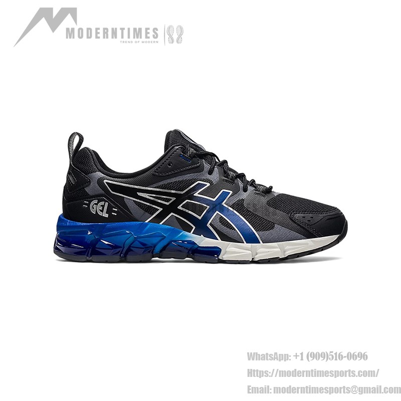 ASICS Gel-Quantum 180 メンズスニーカー 衝撃吸収 ブラック グレー ブルー ASICS Gel-Quantum 180 1201A259-001 メンズスニーカー ブラック グレー ブルーグラデーションデザイン