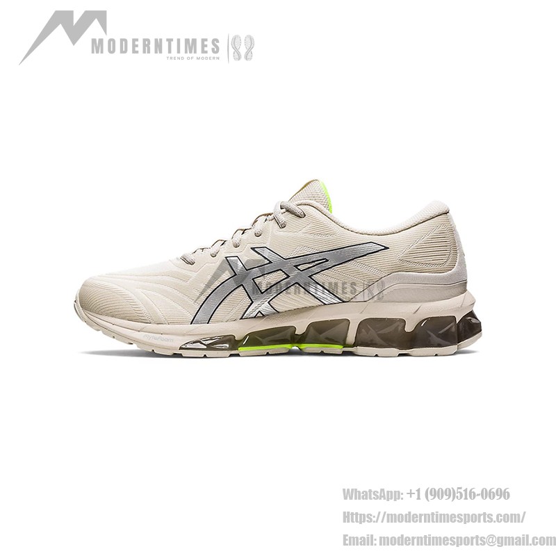 ASICS Gel-Quantum 360 メンズスニーカー 全面クッション ベージュ シルバー ASICS Gel-Quantum 360 1201A535-020 メンズスニーカー ベージュ シルバーデザイン