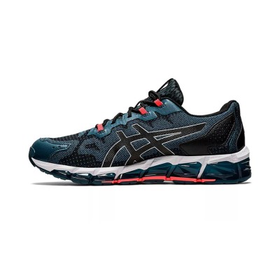 ASICS Gel-Quantum 360 6 1021A337-400 ネイビーレッド フルGELクッションランニングシューズ 高性能とスタイルの融合