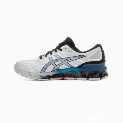 ASICS Gel-Quantum 360 7 1201A481-101 ホワイトブルー フルGELクッションランニングシューズ モダンなデザインと卓越した性能