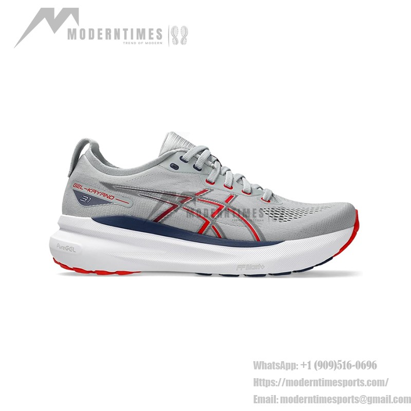 ASICS Gel-Kayano 31 1011B867-021 メンズランニングシューズ ASICS Gel-Kayano 31 1011B867-021 メンズランニングシューズ(グレー&レッド)