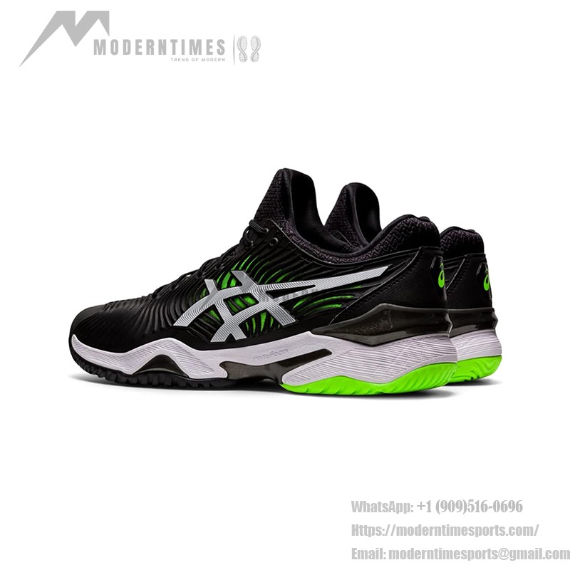 ASICS Court FlyteFoam 2 1041A083-005 テニスシューズ ASICS Court FlyteFoam 2 1041A083-005 ブラックホワイトネオングリーン テニスシューズ