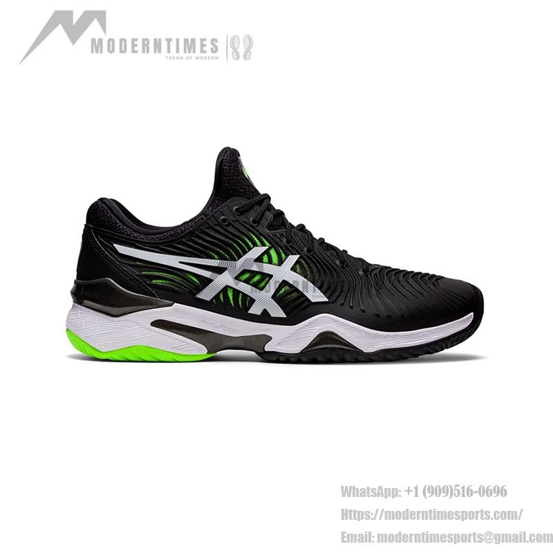 ASICS Court FlyteFoam 2 1041A083-005 テニスシューズ ASICS Court FlyteFoam 2 1041A083-005 ブラックホワイトネオングリーン テニスシューズ
