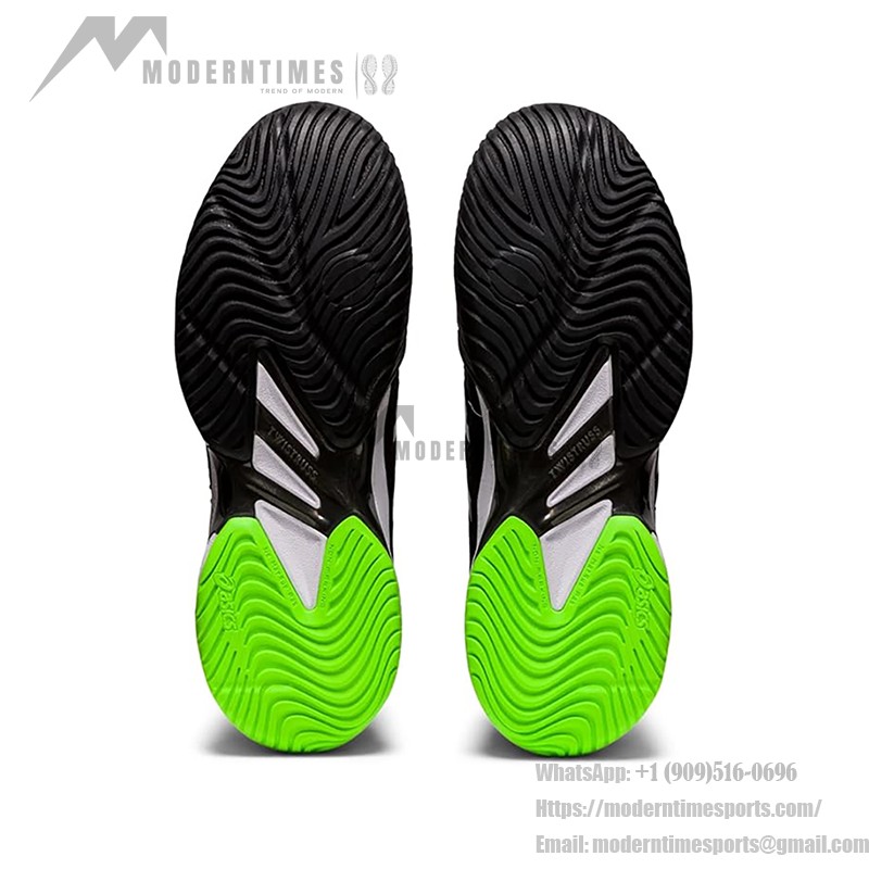 ASICS Court FlyteFoam 2 1041A083-005 テニスシューズ ASICS Court FlyteFoam 2 1041A083-005 ブラックホワイトネオングリーン テニスシューズ