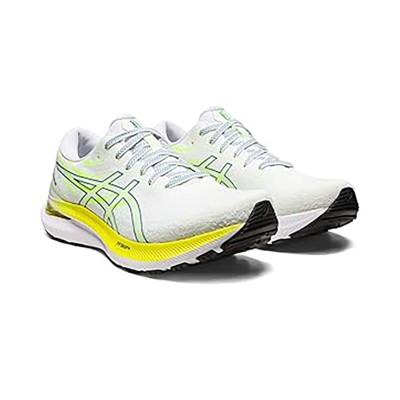ASICS Gel-Kayano 29 1011B440-100 ホワイト 蛍光イエロー ランニングシューズ プロフェッショナルなクッション性と安定性