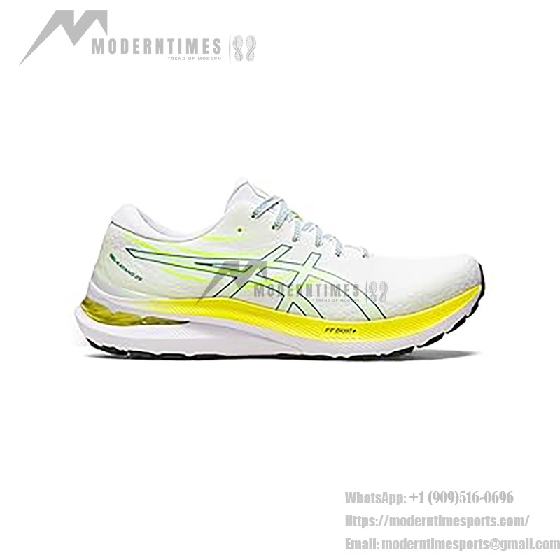 ASICS Gel-Kayano 29 1011B440-100 ランニングシューズ ASICS Gel-Kayano 29 1011B440-100 ホワイト 蛍光イエロー ランニングシューズ