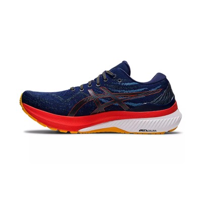 ASICS Gel-Kayano 29 1011B470-401 ブルーレッドイエロー ランニングシューズ 優れたクッション性と安定性