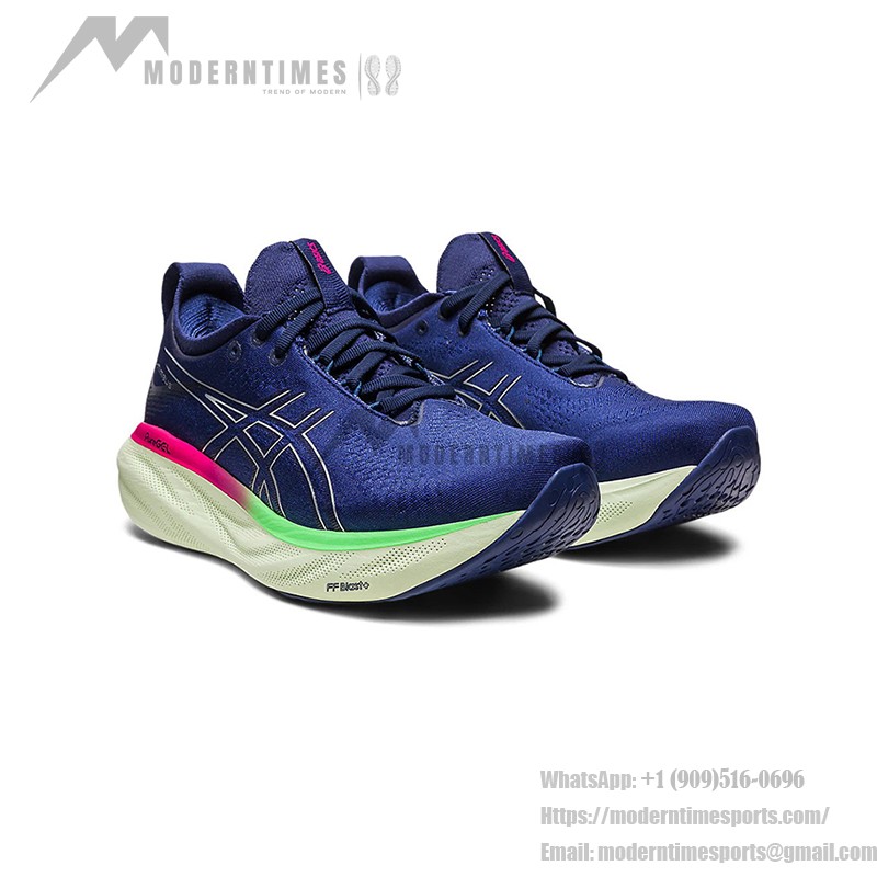 ASICS Gel Nimbus 25 レディースランニングシューズ – 軽量クッションと快適性 ASICS Gel Nimbus 25 1012B356-400 レディースランニングシューズ 高性能クッションと快適デザイン