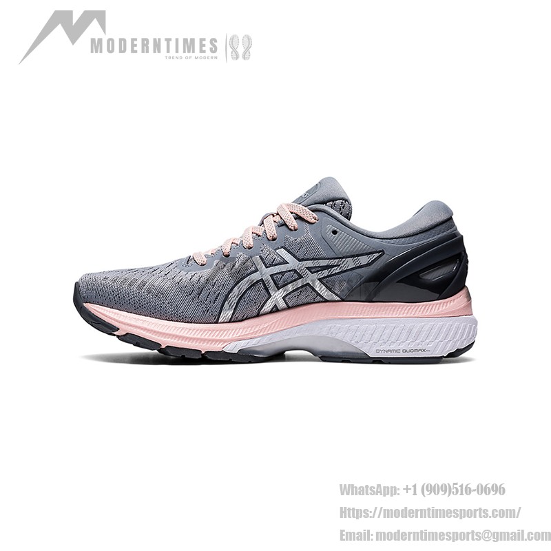 ASICS Gel-Kayano 27 1012A649-020 レディースランニングシューズ ASICS Gel-Kayano 27 1012A649-020 レディース グレー ピンク ランニングシューズ