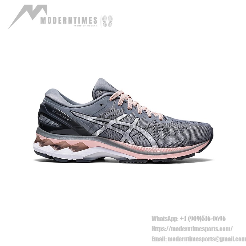 ASICS Gel-Kayano 27 1012A649-020 レディースランニングシューズ ASICS Gel-Kayano 27 1012A649-020 レディース グレー ピンク ランニングシューズ