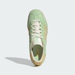Adidas Gazelle Indoor IE2948 - Green Suede Sneakers with Beige Stripes Adidas Gazelle Indoor IE2948 Green Suede Sneakers with Beige Stripes and Gum Sole