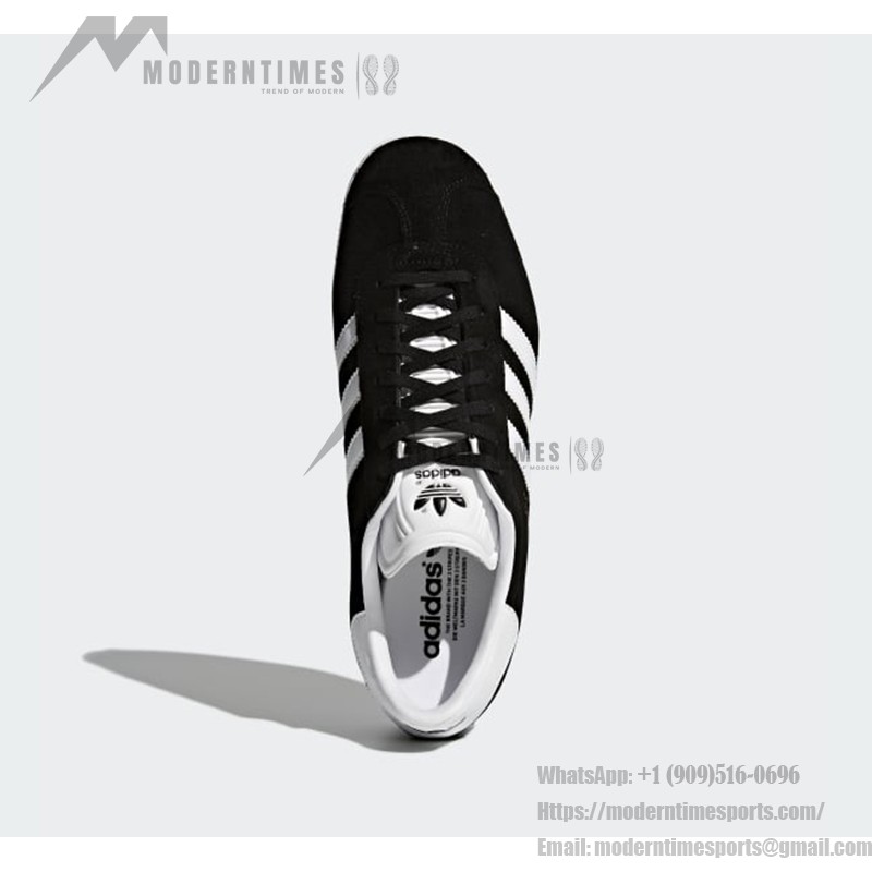 Adidas Gazelle BB5476 - Black Suede Sneakers with White Stripes Adidas Gazelle BB5476 Black Suede Sneakers with White Stripes