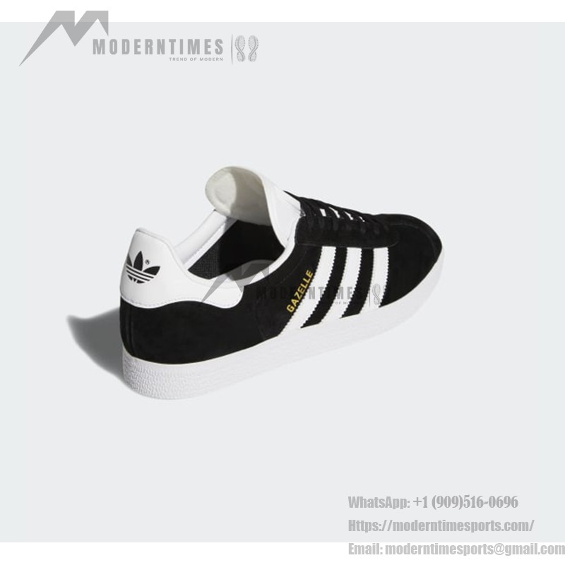 Adidas Gazelle BB5476 - Black Suede Sneakers with White Stripes Adidas Gazelle BB5476 Black Suede Sneakers with White Stripes
