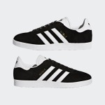 Adidas Gazelle BB5476 - Black Suede Sneakers with White Stripes Adidas Gazelle BB5476 Black Suede Sneakers with White Stripes
