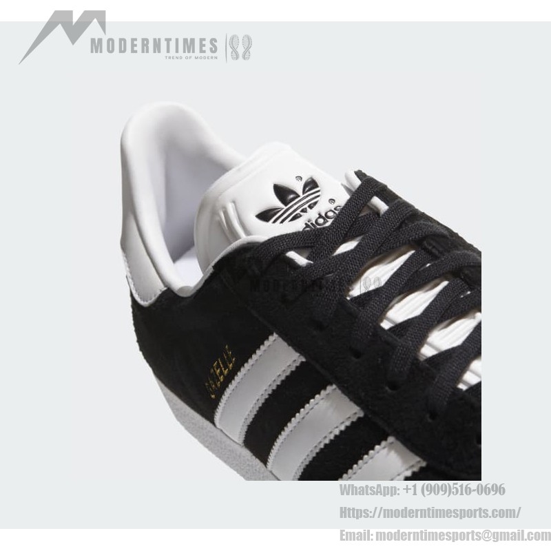 Adidas Gazelle BB5476 - Black Suede Sneakers with White Stripes Adidas Gazelle BB5476 Black Suede Sneakers with White Stripes