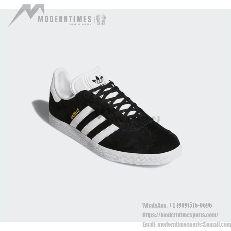 Adidas Gazelle BB5476 - Black Suede Sneakers with White Stripes Adidas Gazelle BB5476 Black Suede Sneakers with White Stripes