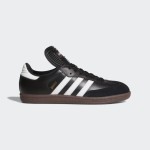 Adidas Samba Classic 034563 - Black Leather Sneakers with White Stripes Adidas Samba Classic 034563 Black Sneakers with White Stripes and Gum Sole