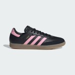 Adidas Samba IH8157 - Black Sneakers with Pink Stripes Adidas Samba IH8157 Black Sneakers with Pink Stripes and Gum Sole