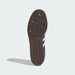 Adidas Samba OG B75807 - Black Sneakers with Silver Stripes Adidas Samba OG B75807 Black Leather Sneakers with Silver Stripes and Gum Sole