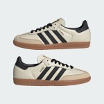 Adidas Samba OG ID0478 - Classic Ivory White Sneakers with Black Stripes Adidas Samba OG ID0478 Ivory White Sneakers with Black Stripes and Gum Sole