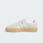 Adidas Samba OG ID1104 - Beige Sneakers with Pink Accents Adidas Samba OG ID1104 Beige Sneakers with Pink Accents and Gum Sole