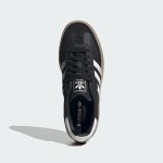 Adidas Samba OG ID0436 - Black Sneakers with Silver Stripes Adidas Samba OG ID0436 Black Sneakers with Silver Stripes and Gum Sole
