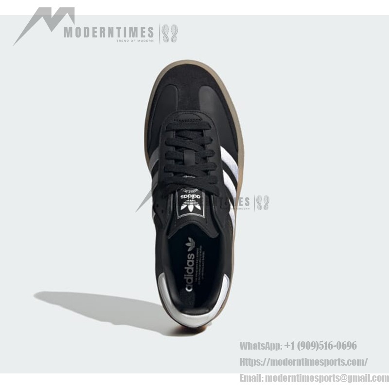Adidas Samba OG ID0436 - Black Sneakers with Silver Stripes Adidas Samba OG ID0436 Black Sneakers with Silver Stripes and Gum Sole