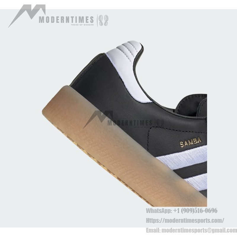 Adidas Samba OG ID0436 - Black Sneakers with Silver Stripes Adidas Samba OG ID0436 Black Sneakers with Silver Stripes and Gum Sole