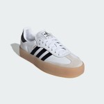 Adidas Samba OG IG5744 - Classic White Sneakers with Black Stripes Adidas Samba OG IG5744 White Leather Sneakers with Black Stripes and Gum Sole