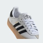 Adidas Samba OG IG5744 - Classic White Sneakers with Black Stripes Adidas Samba OG IG5744 White Leather Sneakers with Black Stripes and Gum Sole